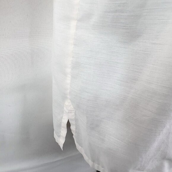 VTG 80s Hand Embroidered & Cutwork Ivory Asian Inspired Top Women’s L Daffodil - Picture 7 of 10